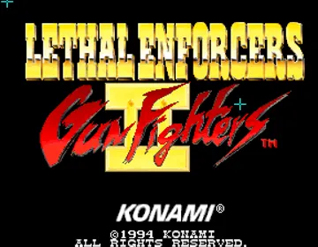 Lethal Enforcers II: Gun Fighters (ver EAA) screen shot title